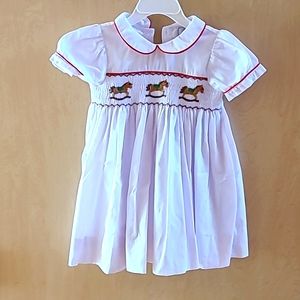 Smocked Christmas Holiday Dress